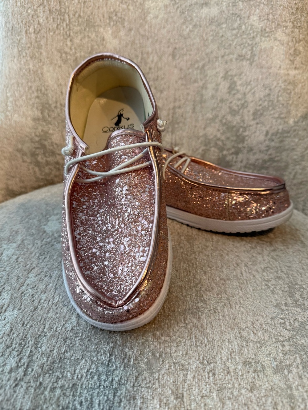 Corkys Rose Gold Kayak Slip-On Loafers